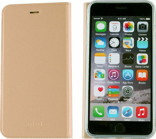 Idol 1991 Prime Magnet Book Δερματίνης Χρυσό (Galaxy A5 2016)