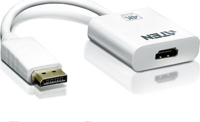 Aten Konverter DisplayPort männlich zu HDMI weiblich Weiß (VC986B)