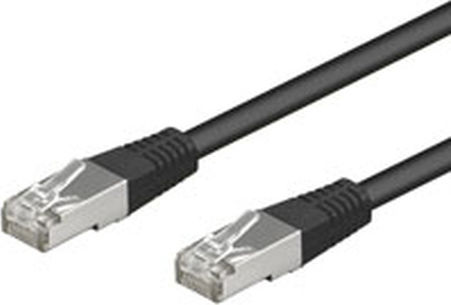 Goobay SF/UTP Cat.5e (Gigabit) Καλώδιο Δικτύου Ethernet 1m Μαύρο