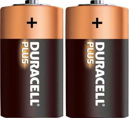 Duracell 2 Pack Alkaline Batteries D Plus Power 1.5V