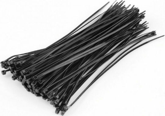 GeHock Plastic Cable Ties 430mm x 4.8mm in Black Colour (100 pcs) (148430)