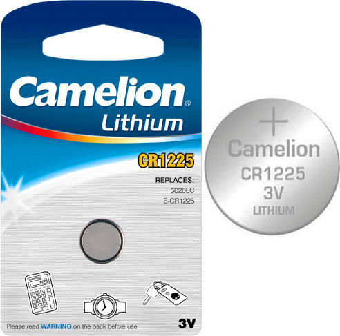 Camelion Lithium Watch Battery CR1225 3V 1pcs