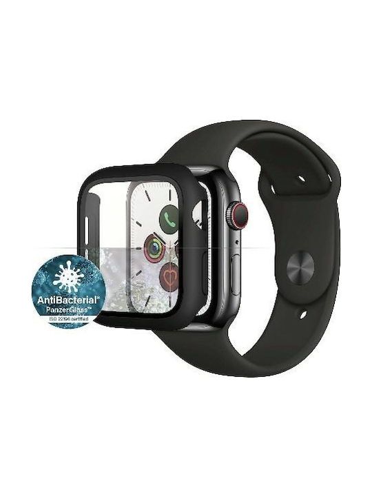 PanzerGlass Full Body Plastic Case with Glass in Black color for Apple Watch 40mm