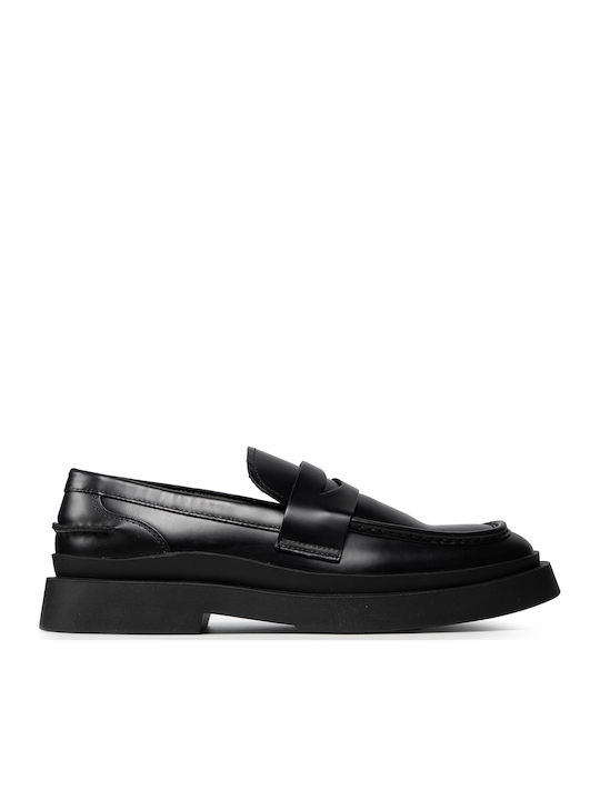 Vagabond Mike Men's Black Moccasins