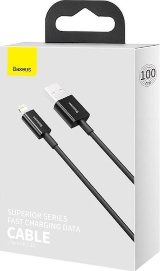 Baseus Superior Series USB-A to Lightning Cable Black 1m (CALYS-A01)