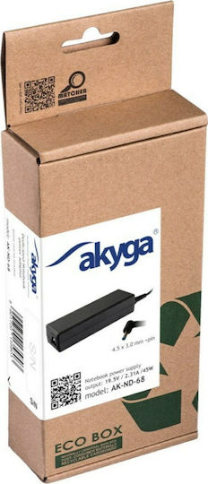Power On Laptop Charger 45W 19.5V 2.31A for Dell without Power Cord