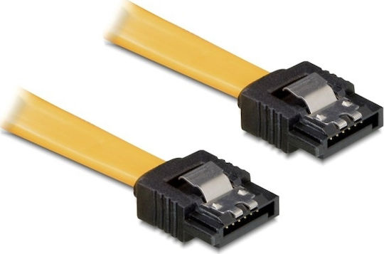 DeLock 7-Pin SATA II - 7-Pin SATA II Cable 0.2m Κίτρινο (82476)