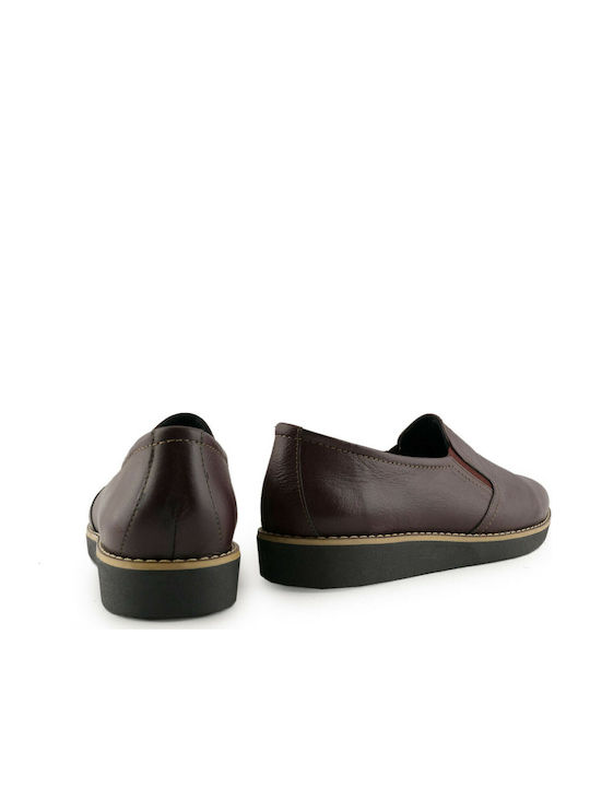 Women's Slip-On Leather Burgundy