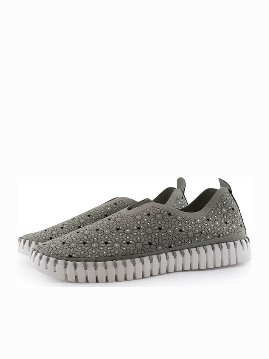Γυναικεία Slip-On Γκρι