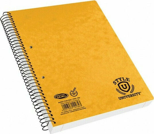 Skag Spiral Notebook Ruled A4 150 Sheets 5 Subjects University Style (Miscellaneous Designs/Colors)