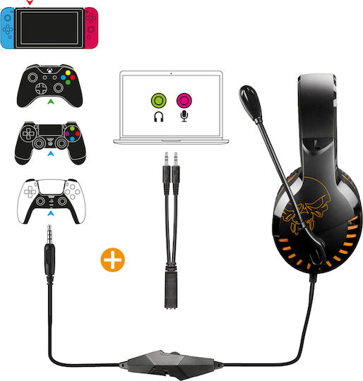 Spirit of Gamer PRO-H3 Über Ohr Gaming-Headset mit Verbindung 2x3,5mm Orange