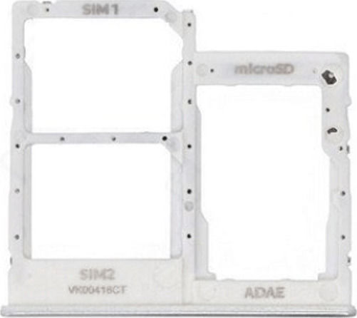Samsung Υποδοχή Κάρτας Sim Λευκό Galaxy A41