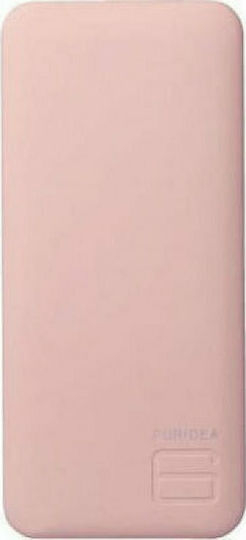 Puridea S2 Power Bank 10000mAh με 2 Θύρες USB-A Ροζ