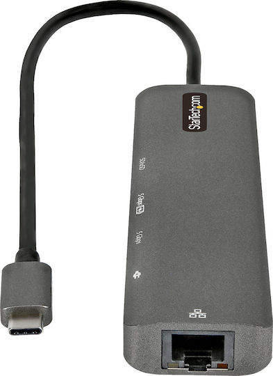 StarTech USB-C Docking Station with HDMI 4K PD Ethernet Gray (DKT30CHSDPD1)