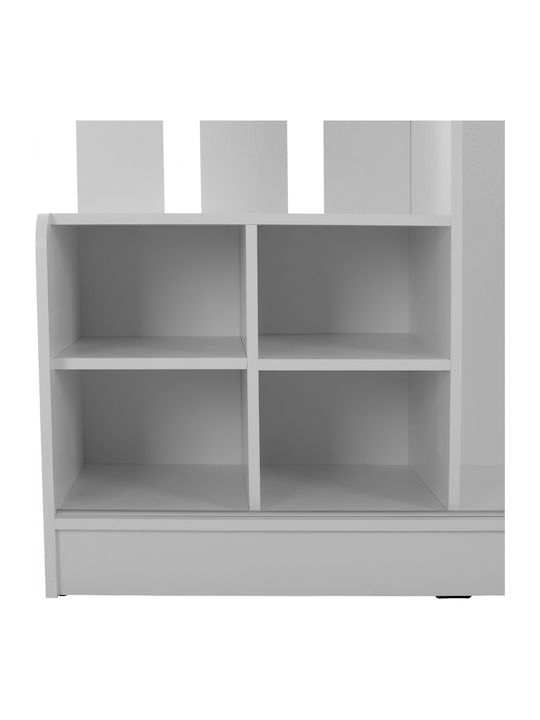 Dulce Eingangsmöbel mit Spiegel / Garderobe / Schuhschrank & Schrank White 118x45x210cm