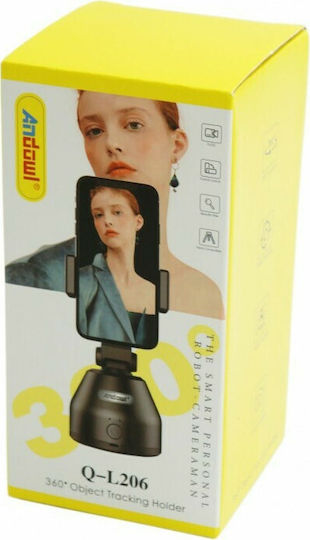 Andowl Q-L206 Mobile Phone Stand with Face Detection in Black Colour