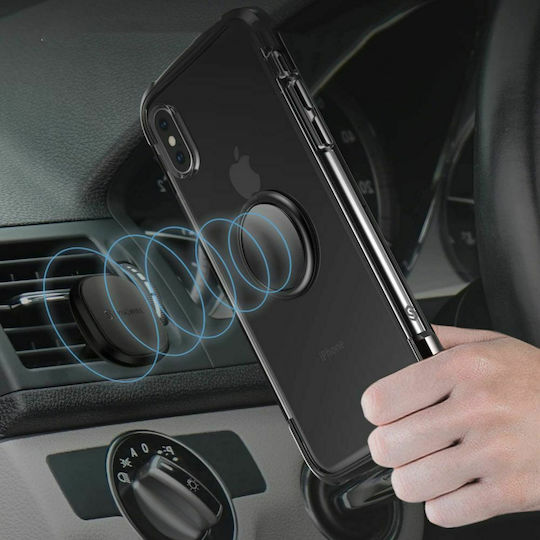 Tech-Protect Magnetic Ring Holder Handy in Schwarz Farbe