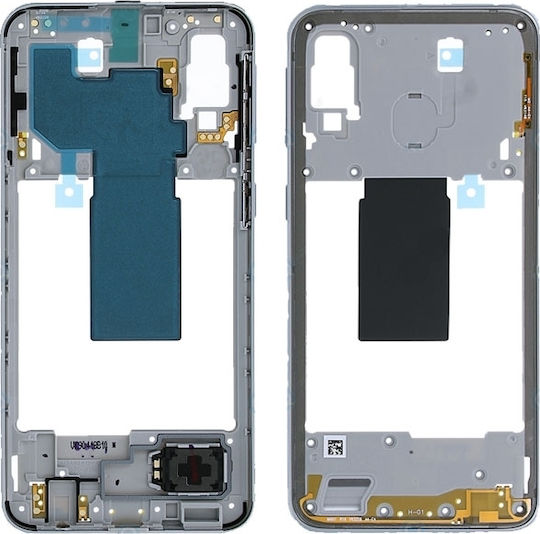 Samsung Междураменна рамка Бял за Galaxy A40