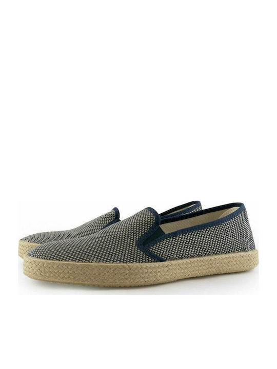 Dicas 8265 Lederne Herren Espadrilles in Blau Farbe