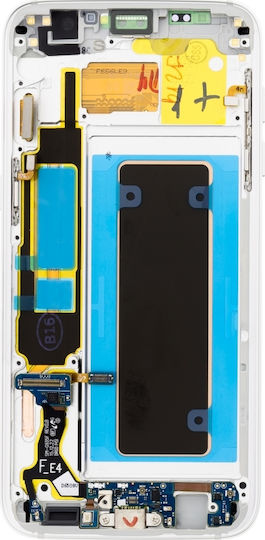 Samsung Οθόνη με Μηχανισμό Αφής για Galaxy S7 Edge (Ασημί)