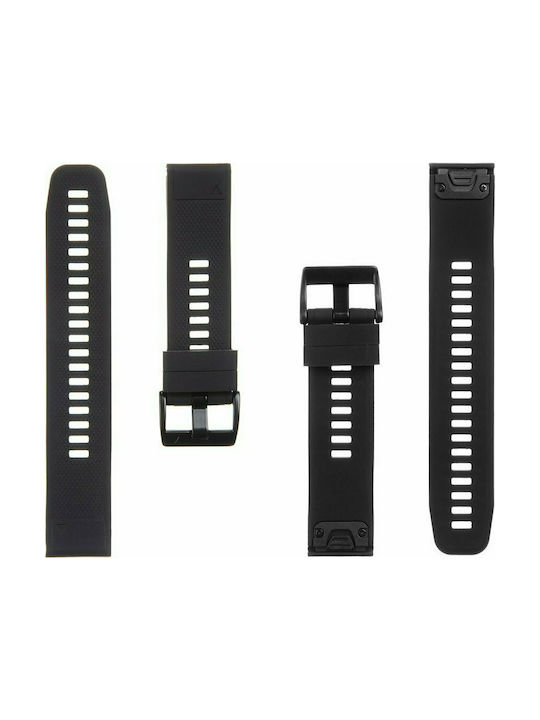 Tactical Strap Silicone Black (Garmin Fenix 5/6/6/7/Pro)