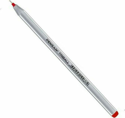 Pensan Στυλό Ballpoint 1.0mm με Κόκκινο Mελάνι Triball