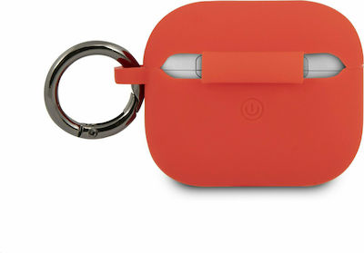 Ferrari Silicone Case with Keychain Red for Apple AirPods 3