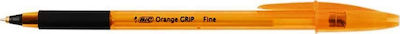 Bic Orange Grip Pen Ballpoint 0.8mm with Black Ink