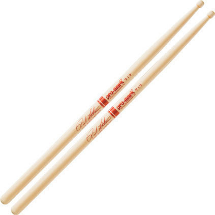Promark Hickory Drumsticks Drums Signature 717 Rick Latham with Tip Shape Barrel