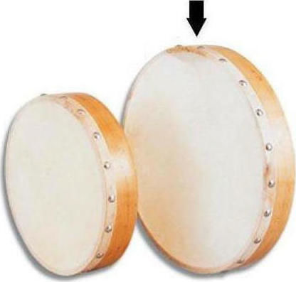 Halifax Tamburină Cu Băț 1129A 10" Cu Piele Naturală