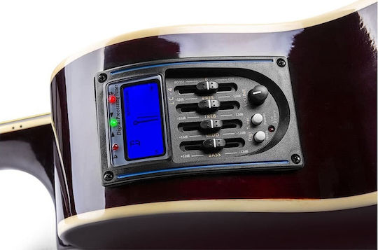 Max Semi-Acoustic Guitar Max Showkit Cutaway Natural
