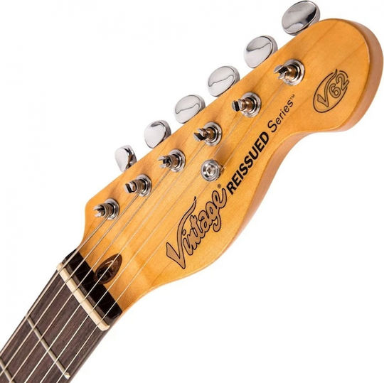 Vintage V62 ReIssued Ηλεκτρική Κιθάρα T Style με SS Διάταξη Μαγνητών Ash Blonde
