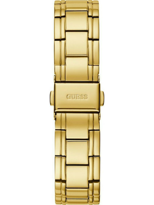 Guess Aura Damen Uhr mit Gold Metallarmband