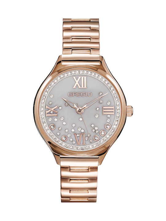 Gregio Watch with Pink Gold Metal Bracelet