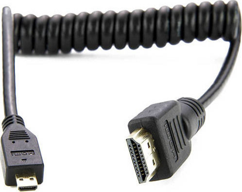 Atomos AtomFLEX HDMI-zu-Micro-HDMI Spiral-Kabel 12 bis 24 Zoll