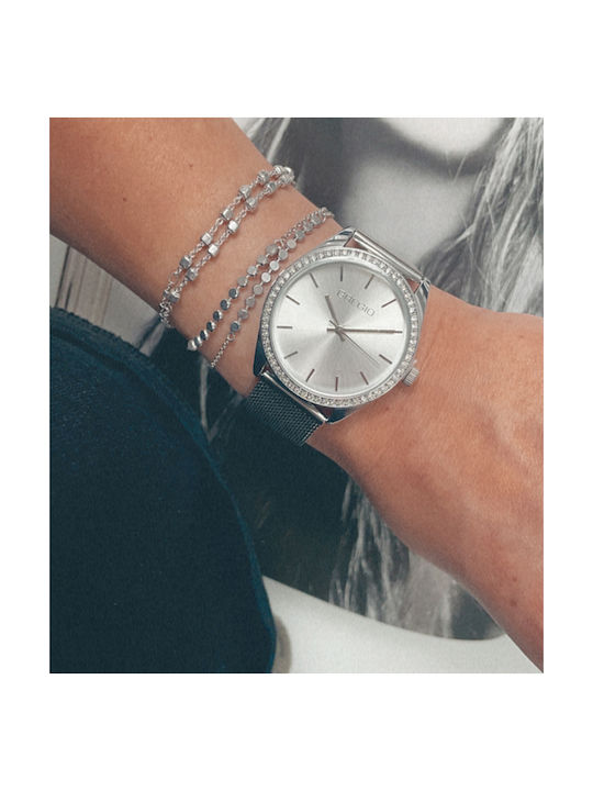 Gregio Denise Watch with Silver Metal Bracelet