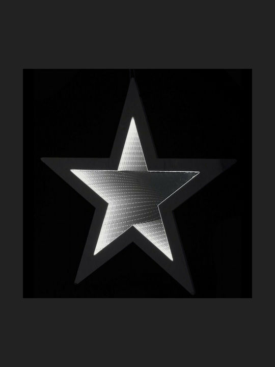 Iliadis Plastic Illuminated Christmas Decorative Pendant Star 37x32x142cm White