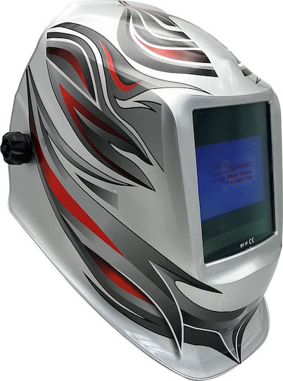 CET Τiger-601i Welding Helmet with 100x60mm Visual Field Silver