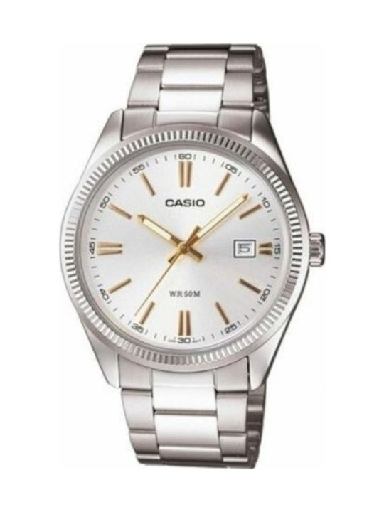 Casio Uhr mit Silber Metallarmband