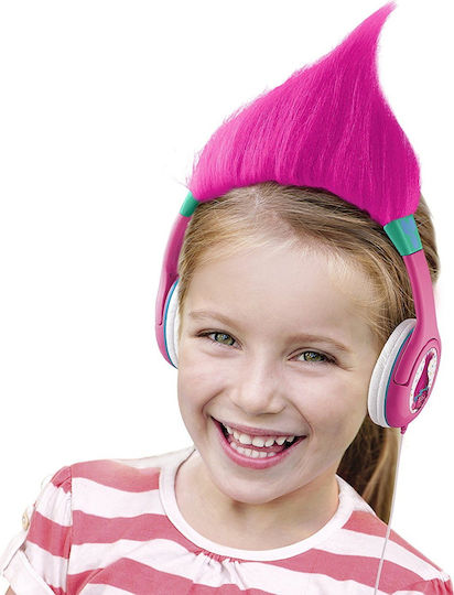eKids Trolls Ενσύρματα Παιδικά On Ear Ακουστικά Ροζ