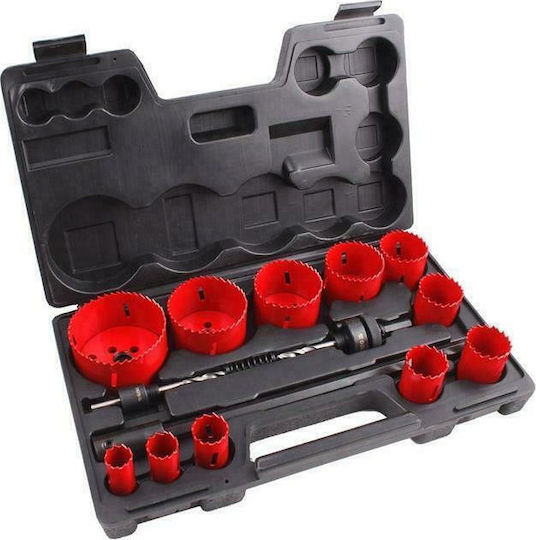 Yato Hole Saw Kit Bimetal HHS HSS for Wood, Metal and Plastic