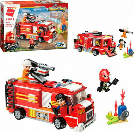 Qman Building Blocks Fire-Fighting Strike For 6+ Years 370 Pieces