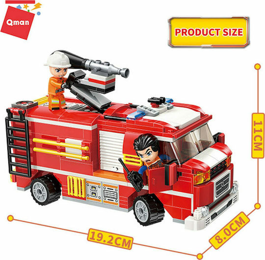 Qman Building Blocks Fire-Fighting Strike For 6+ Years 370 Pieces