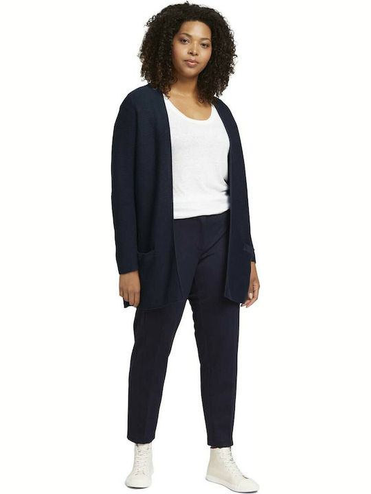 My True Me Long Women's Knitted Cardigan Sky Captain Blue