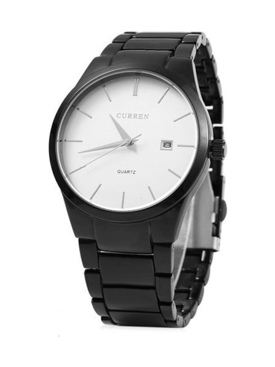 Curren 8106 Black / White Uhr Batterie