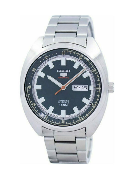 Seiko 5 Sports Uhr Automatisch mit Silber