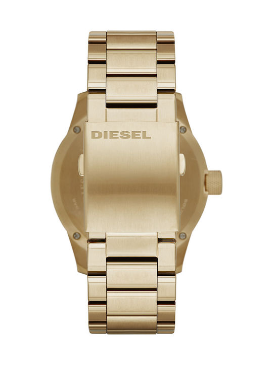 Diesel Men's Watch 46mm Battery with Gold Metal Bracelet