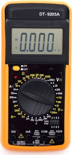 Kraft & Dele Digitales Multimeter mit AC / DC / Widerstand / Kapazität / Temperaturmessung KD11404