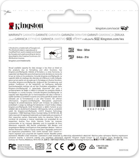 Kingston Canvas Go! Plus microSDXC U3 V30 A2 UHS-I 170MB/s