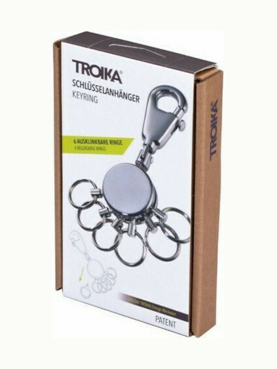 Troika Keychain Metallic Black